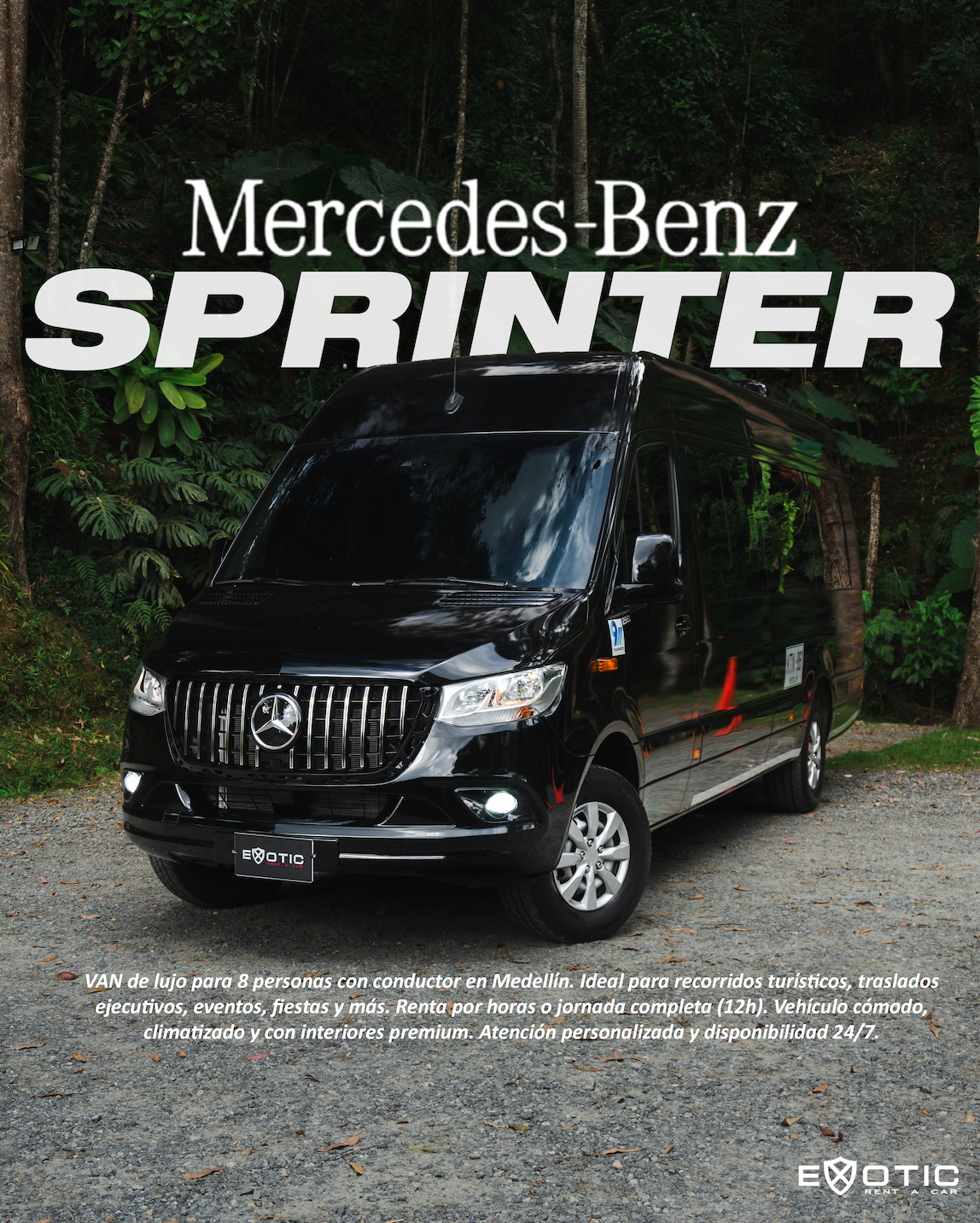 VAN SPRINTER 8 PASAJEROS CON CONDUCTOR