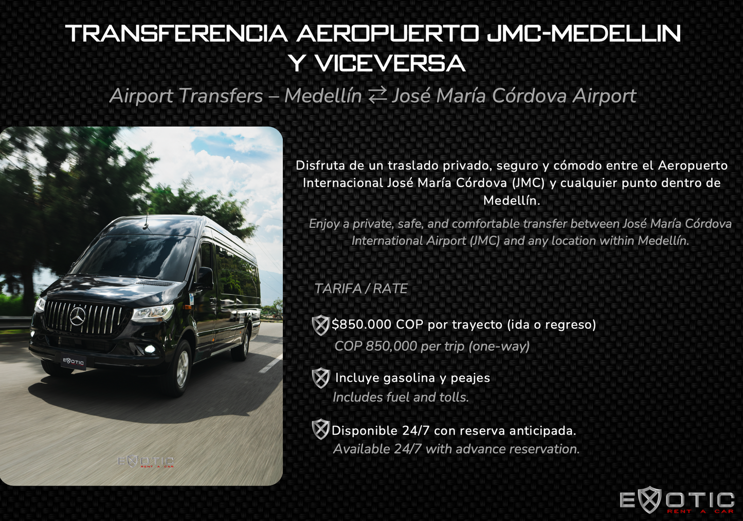 VAN SPRINTER 8 PASAJEROS CON CONDUCTOR