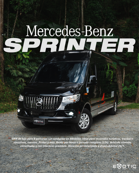 Van Mercedes-Benz Sprinter en alquiler en Medellín | Exotic Rent a Car